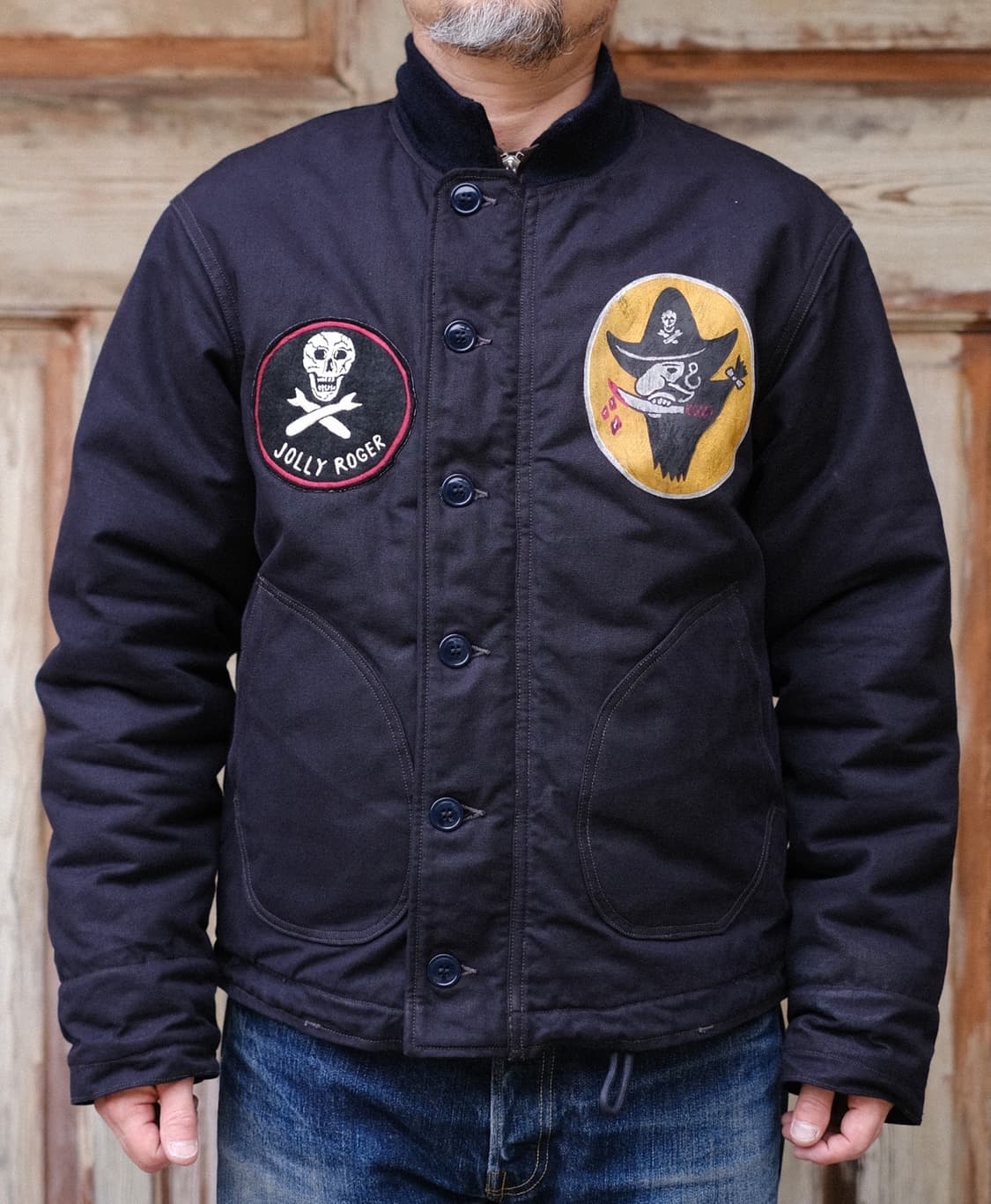 프리휠러스 덱 자켓 커스텀 44 새상품 알파카100 상품이미지1