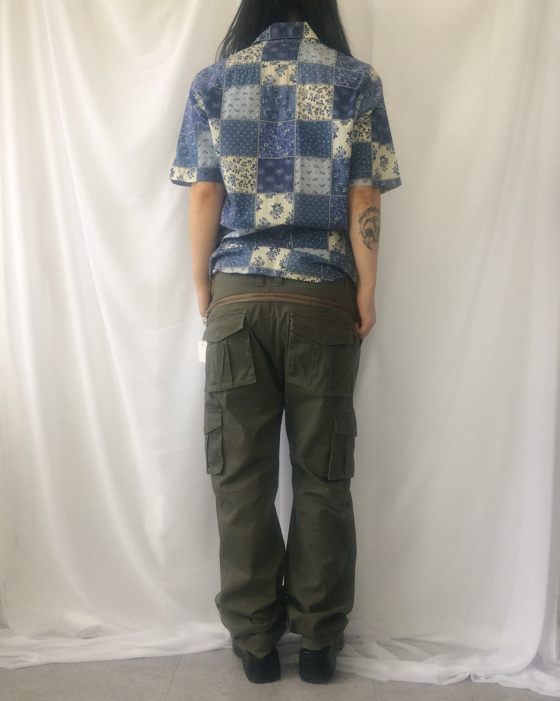 Back zipper point cago pants 상품이미지10