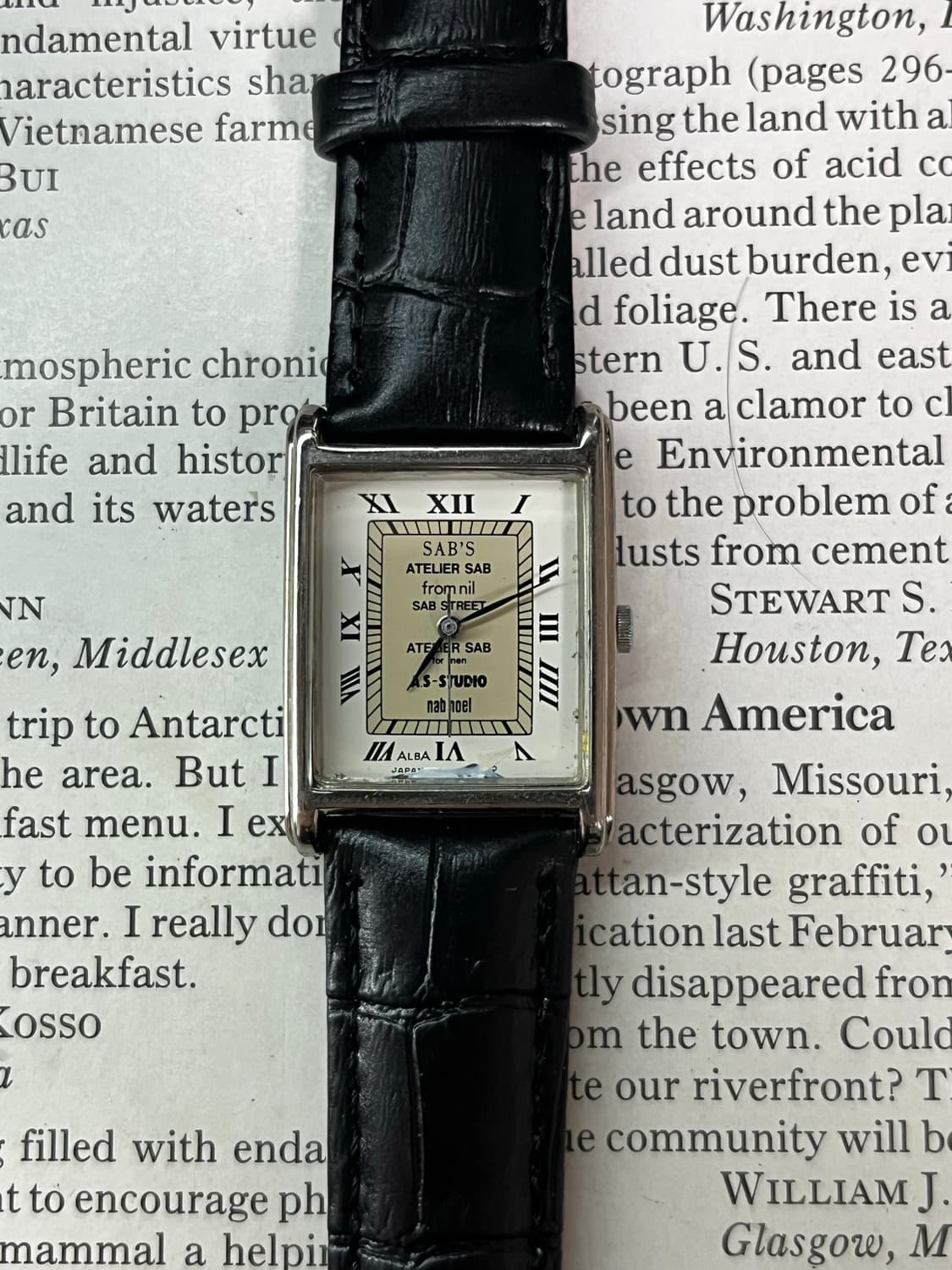 SEIKO ALBA 탱크 쿼츠 SABS 에디션 상품이미지1