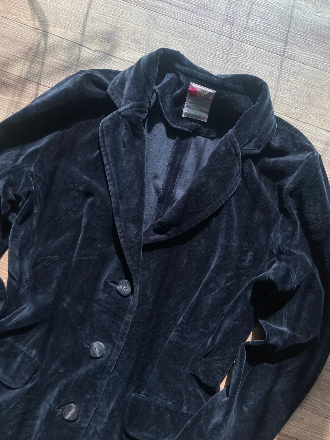 알바로사 하와이안 히비스커스 갸루 y2k 긱시크 벨벳 블레이저 상품이미지2