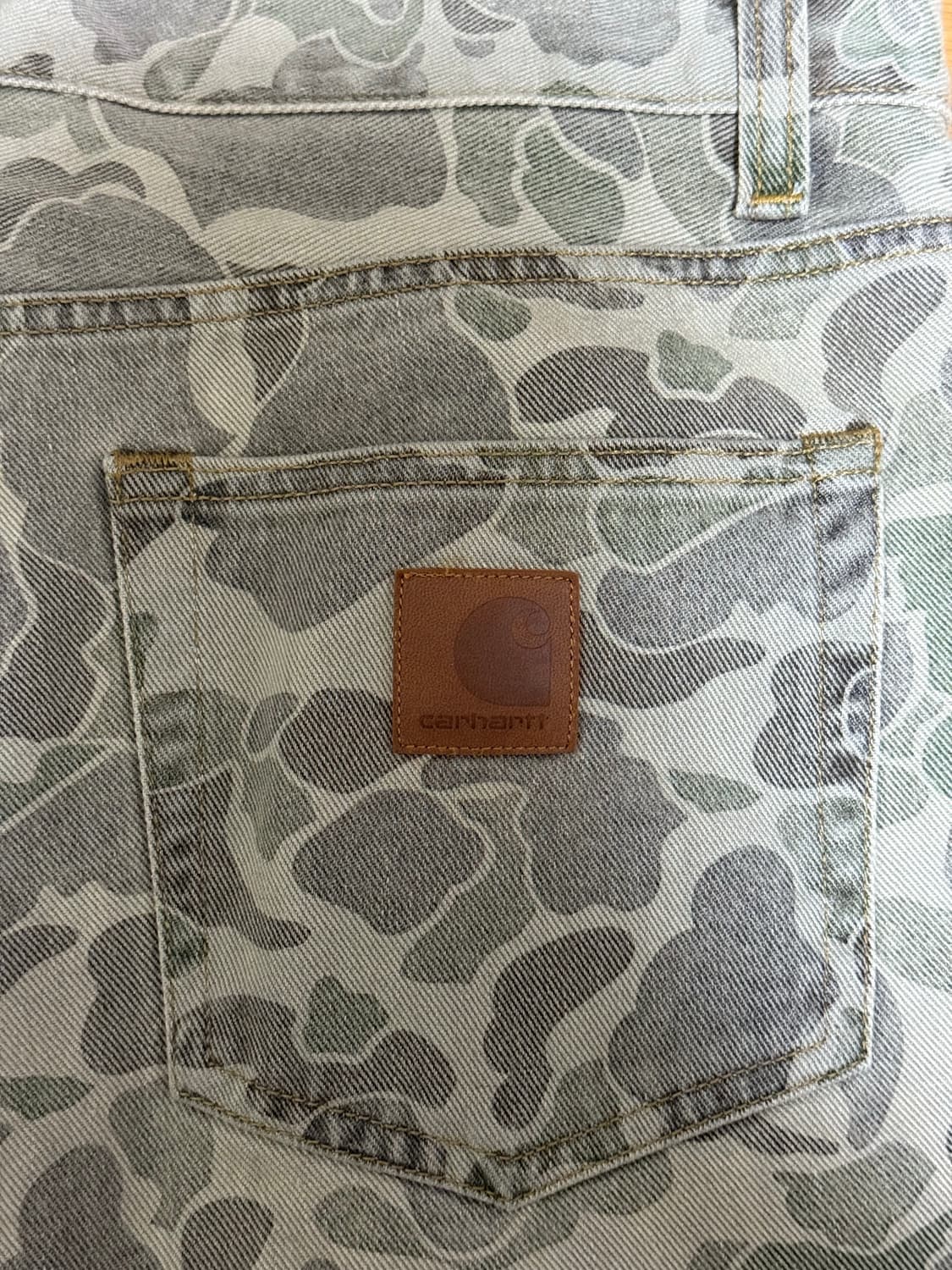 칼하트 wip 랜든 덕 카모 팬츠 5회착 미만 상품이미지3