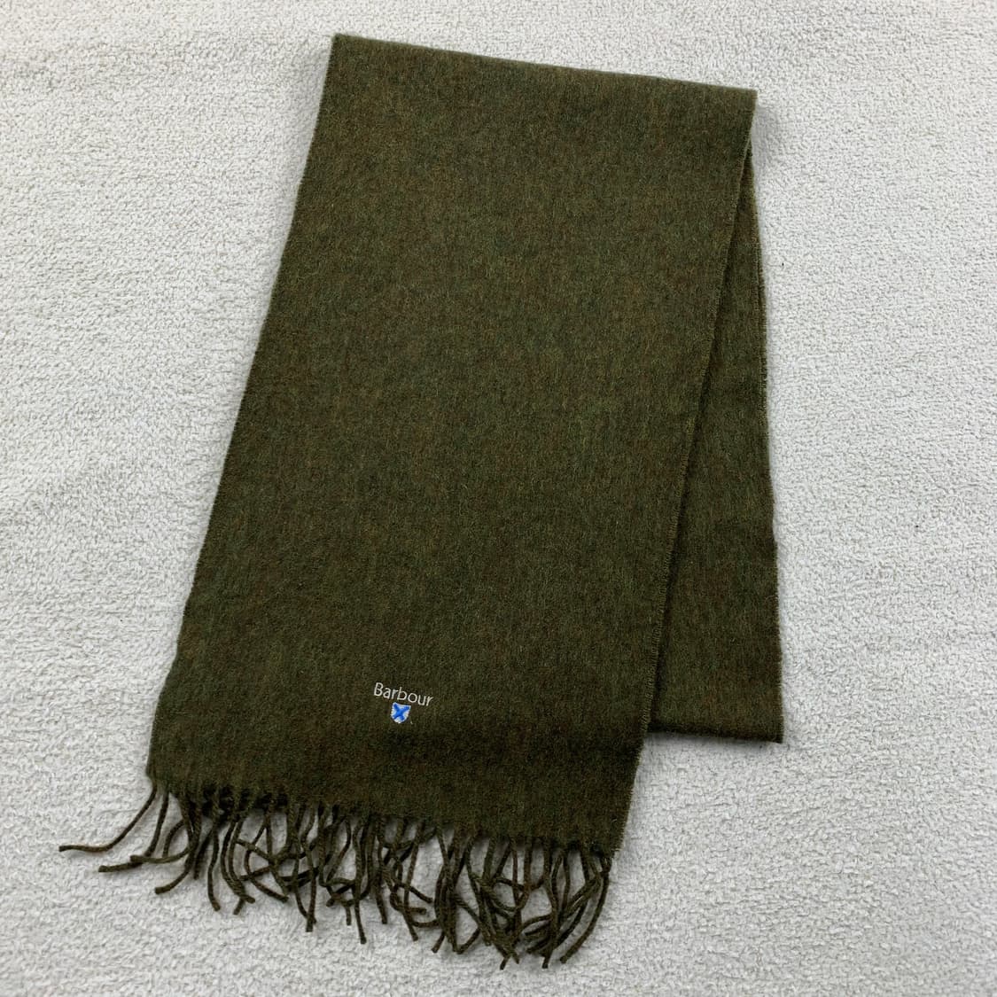 바버 자수로고 멜란지 울 머플러 목도리 스카프  상품이미지1