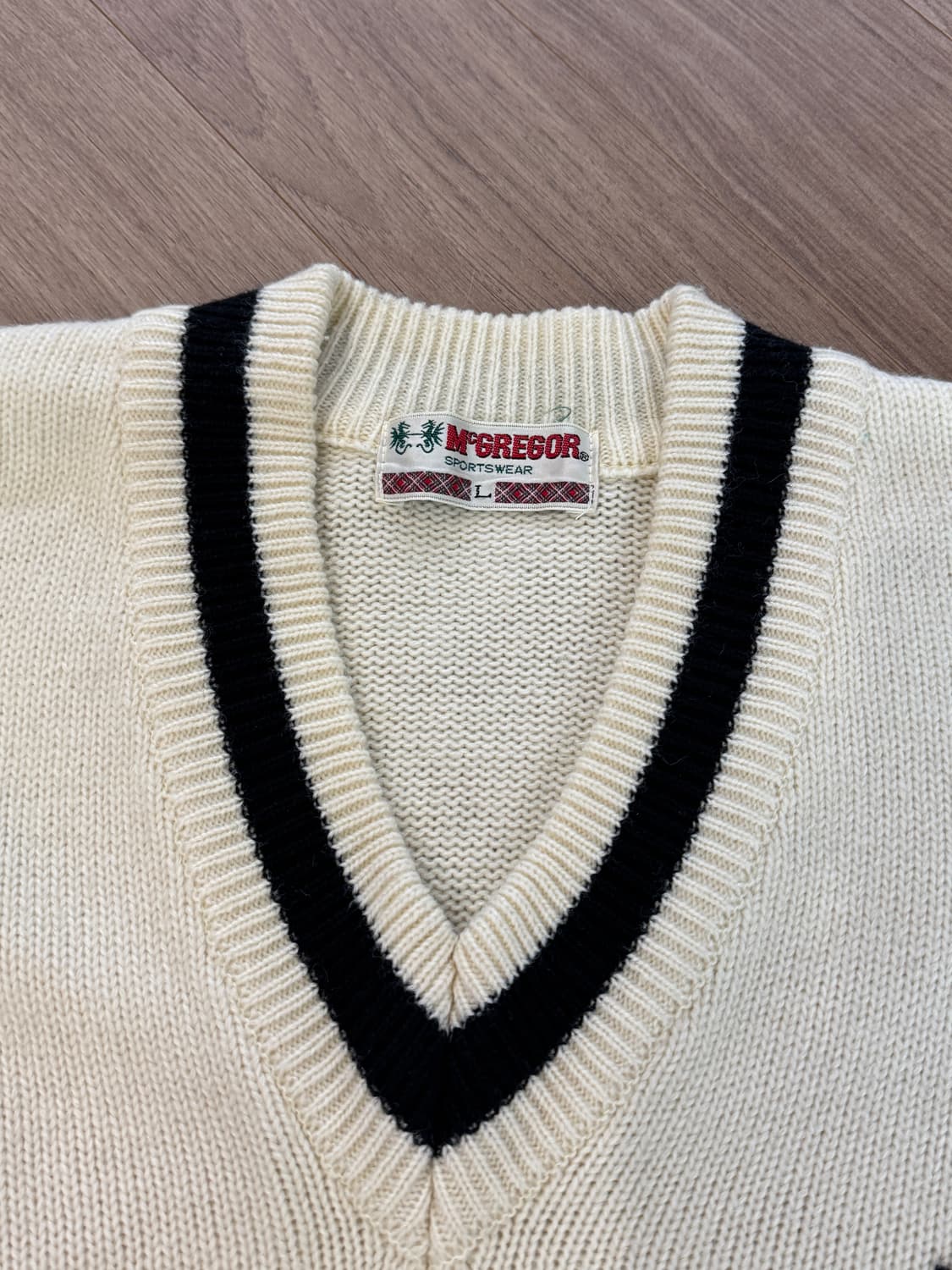맥그리거 아이비 브이넥 니트 L 상품이미지3