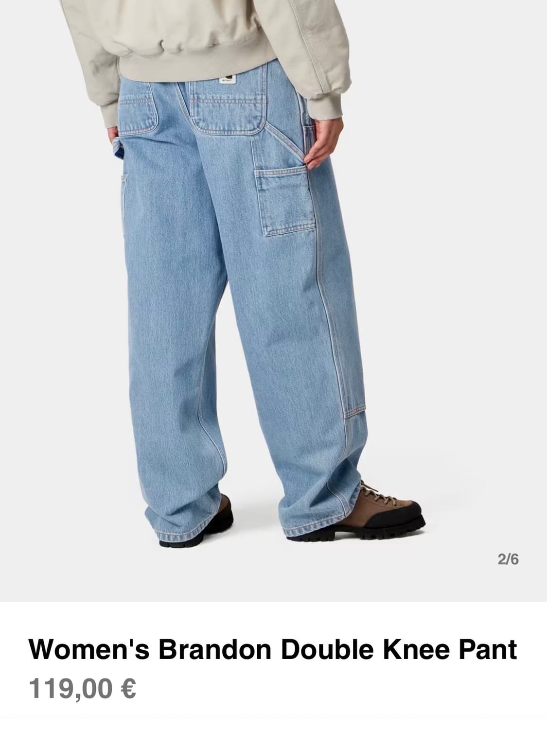 칼하트윕 우먼 브랜든 더블니 팬츠 상품이미지5