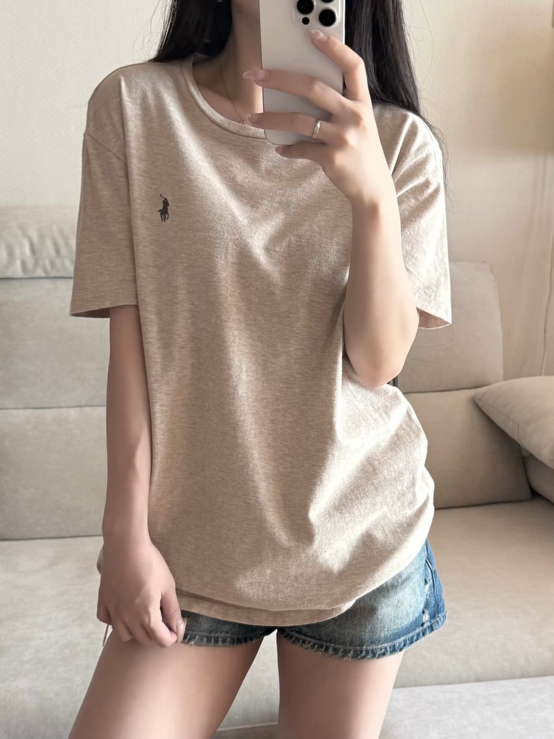 폴로 랄프로렌 베이지 모카 데저트 반팔 상품이미지1