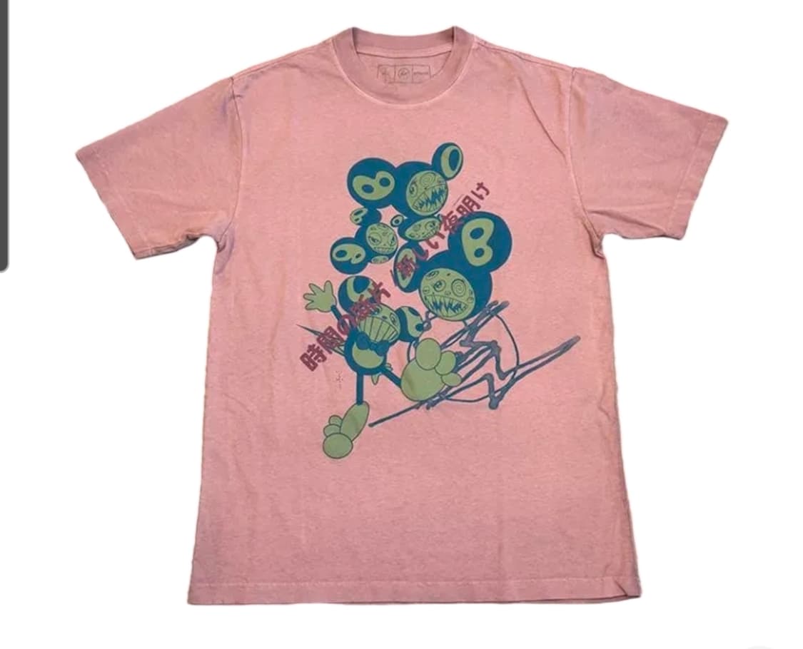 트래비스 스캇 캑터스 잭  프라그먼트 타카시 무라카미 반팔 티셔츠 상품이미지1