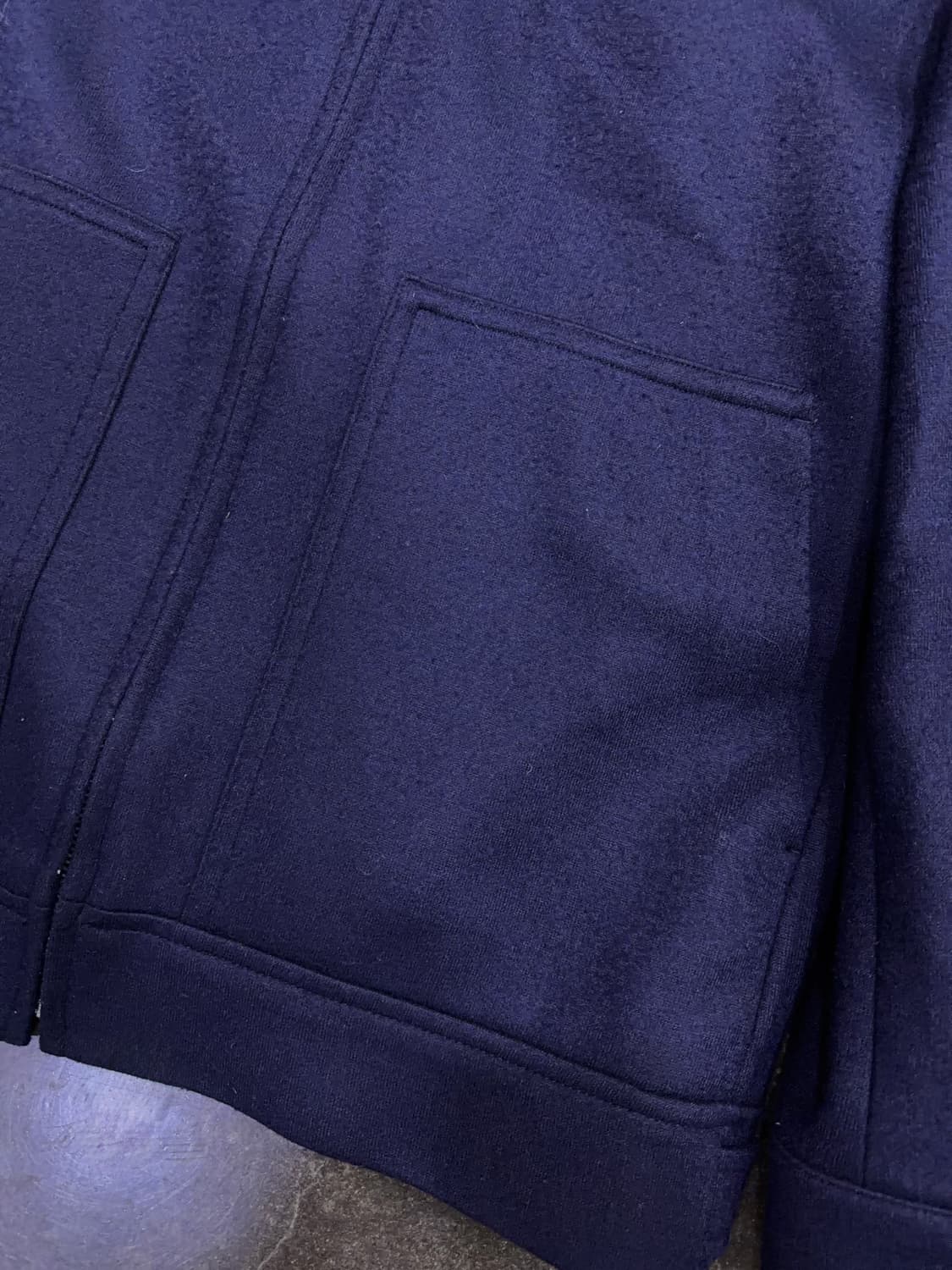 인터메조 울저지 집업 점퍼 블루종 점퍼 자켓 네이비 100 상품이미지7