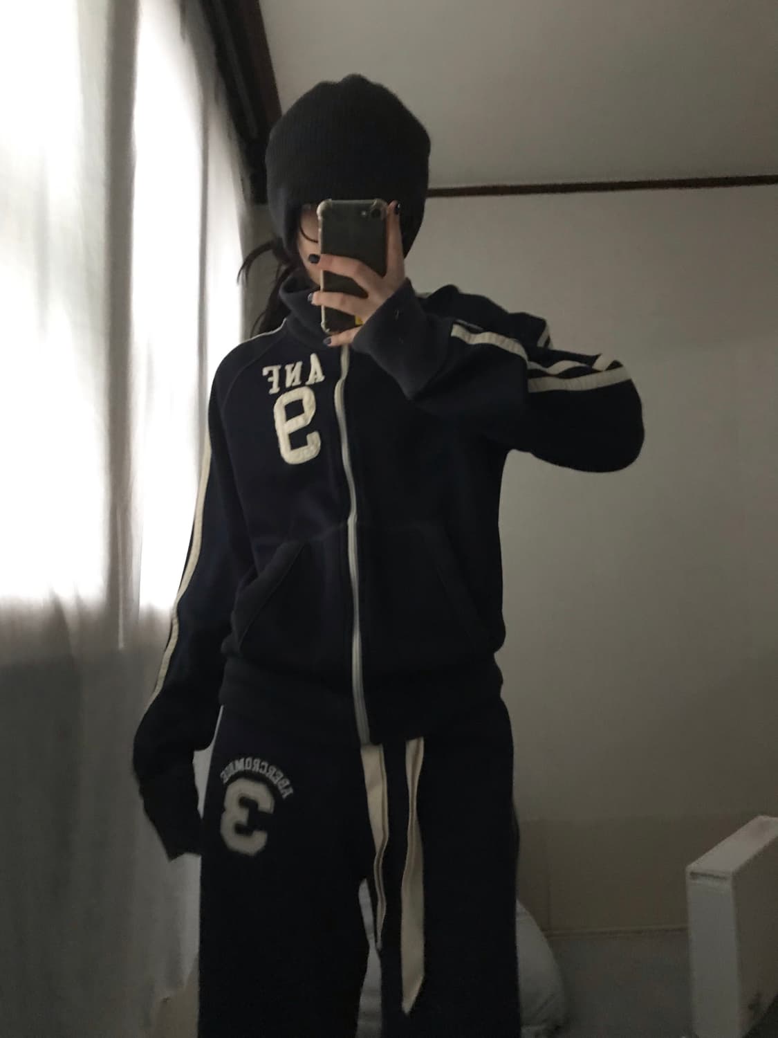 아베크롬비 네이비 트랙 져지 상품이미지4