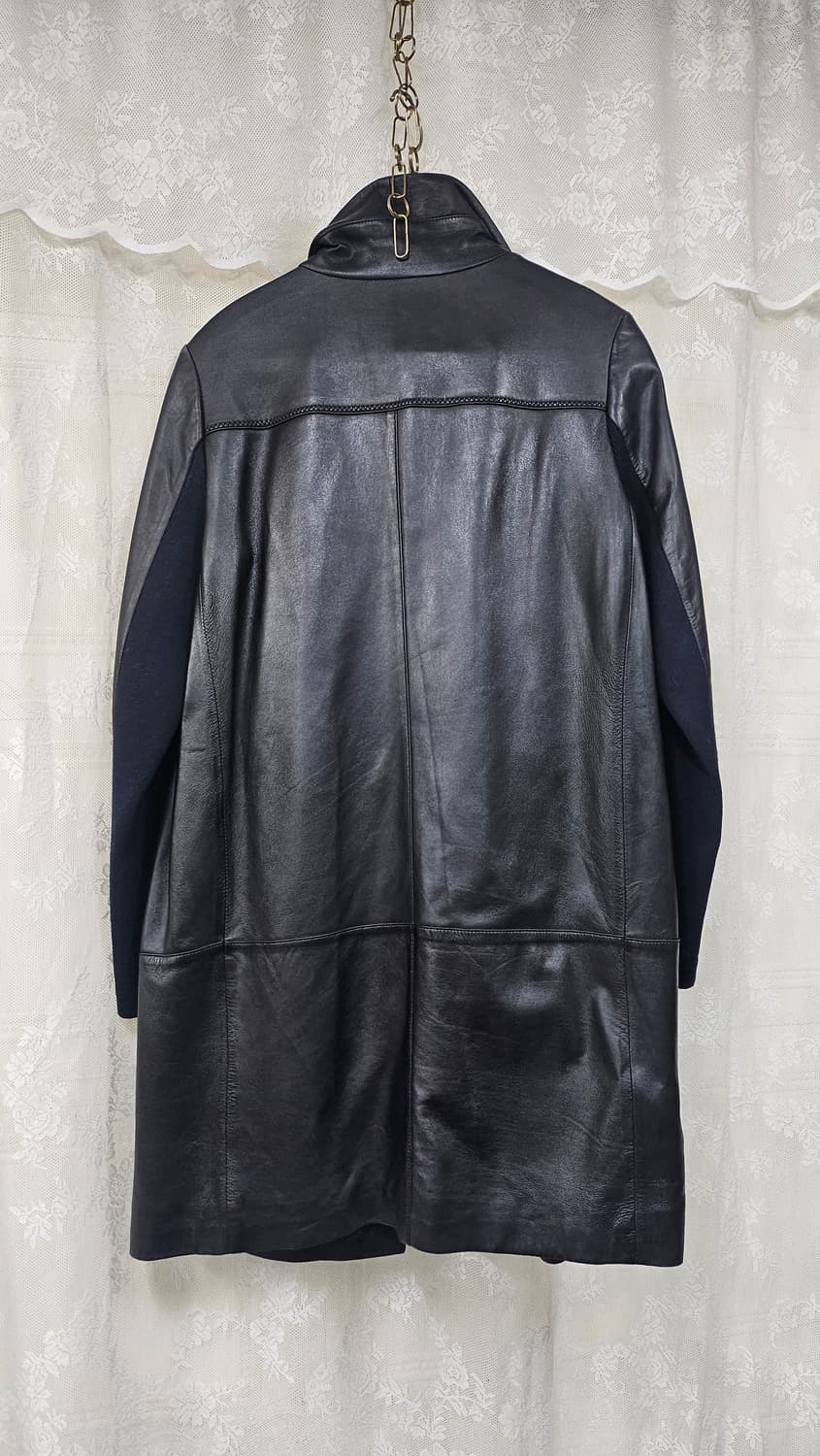 블랙양가죽  하프자켓 상품이미지4