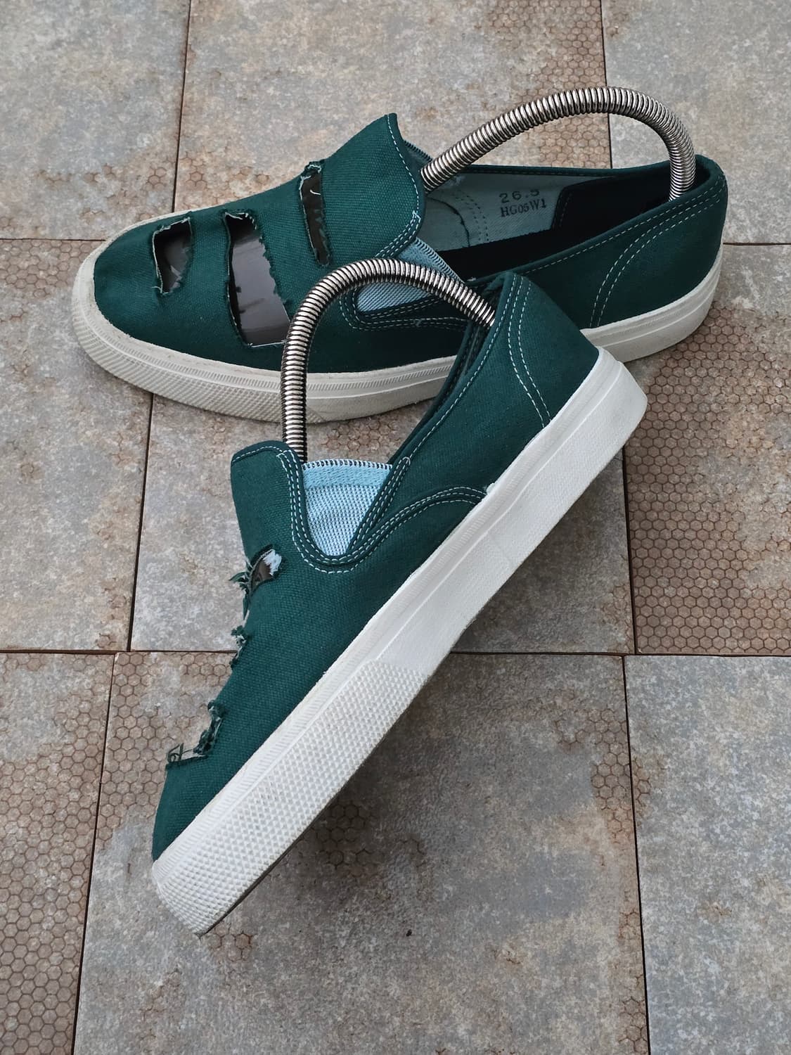 (265)꼼데가르송 옴므 플러스 데미지 슬립온  상품이미지6