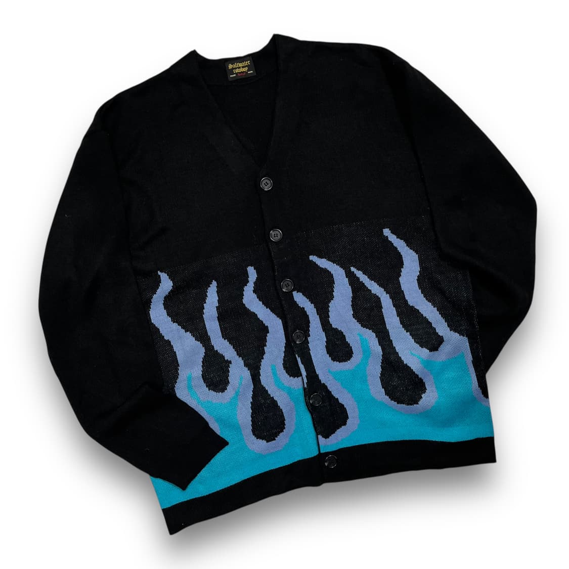 SALT WATER Blue flame knit cardigan 상품이미지1