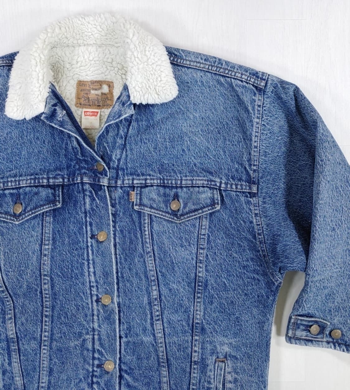 90년대 리바이스 우먼 77935-8206 데님코트 M 상품이미지2