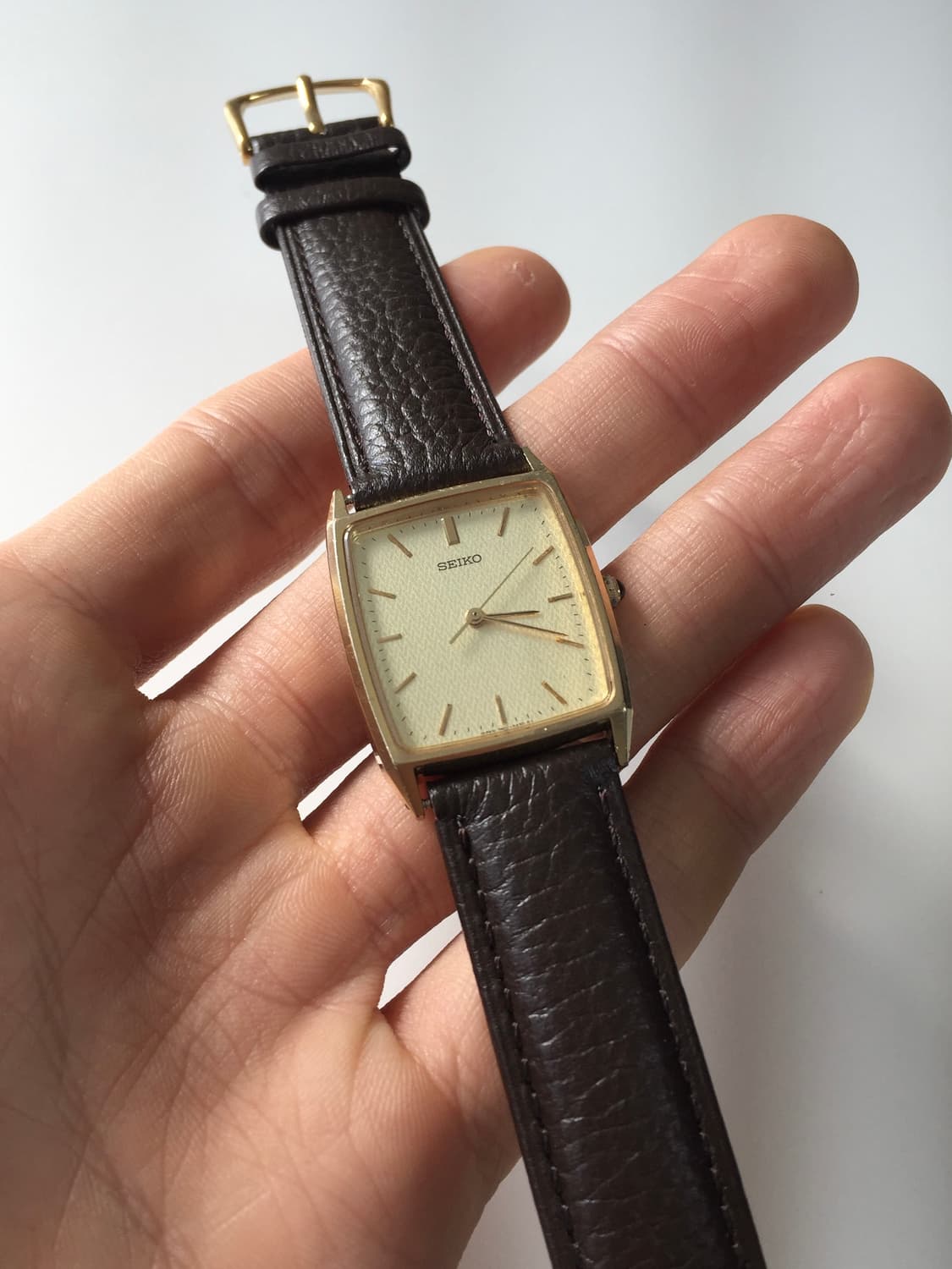 90s seiko herringbone dial gold quartz 상품이미지1