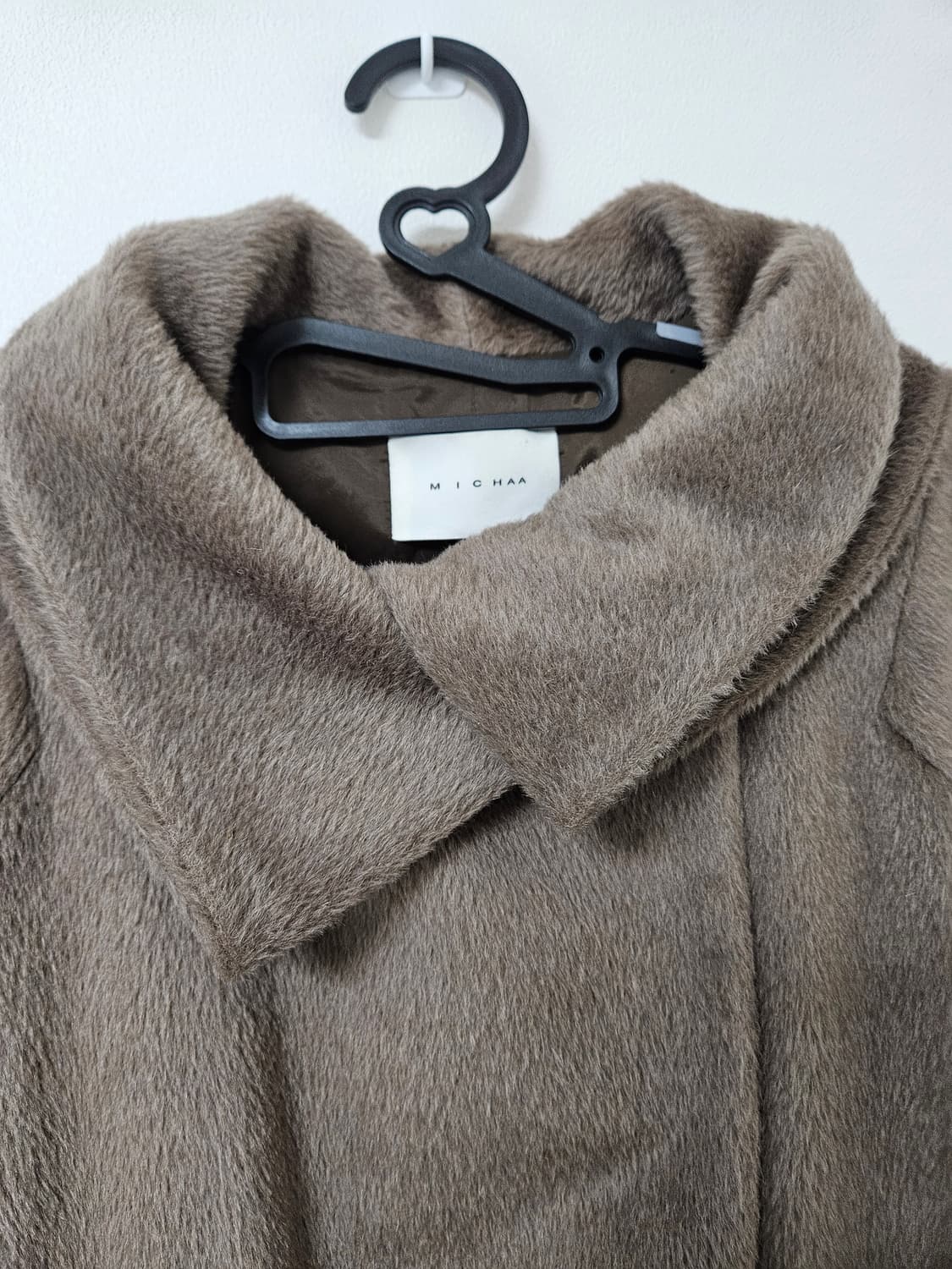 미샤 라마(알파카) 울 하프코트 상품이미지3