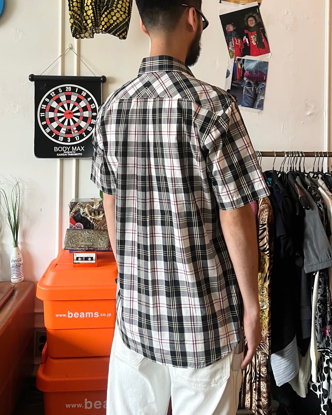 90s Konishi Yoshiyuki 1/2 Check Shirt 상품이미지3
