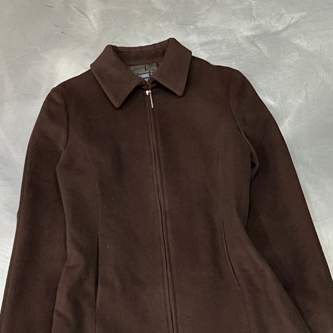  꼼사이즘 미니멀 집업 코트 y14782 상품이미지3