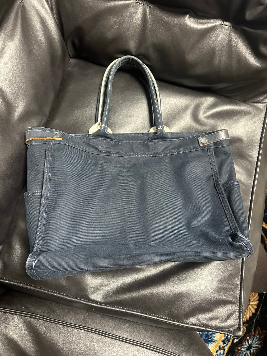 요시다 포터 캔버스 토트백 네이비 상품이미지3