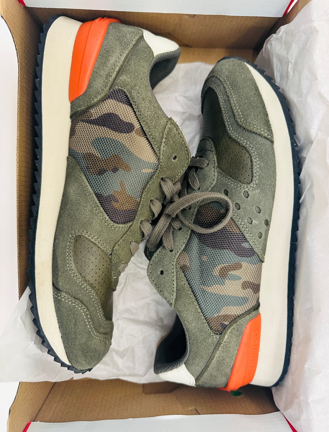 타미힐피거 카모 카키 스니커즈 260mm 상품이미지4