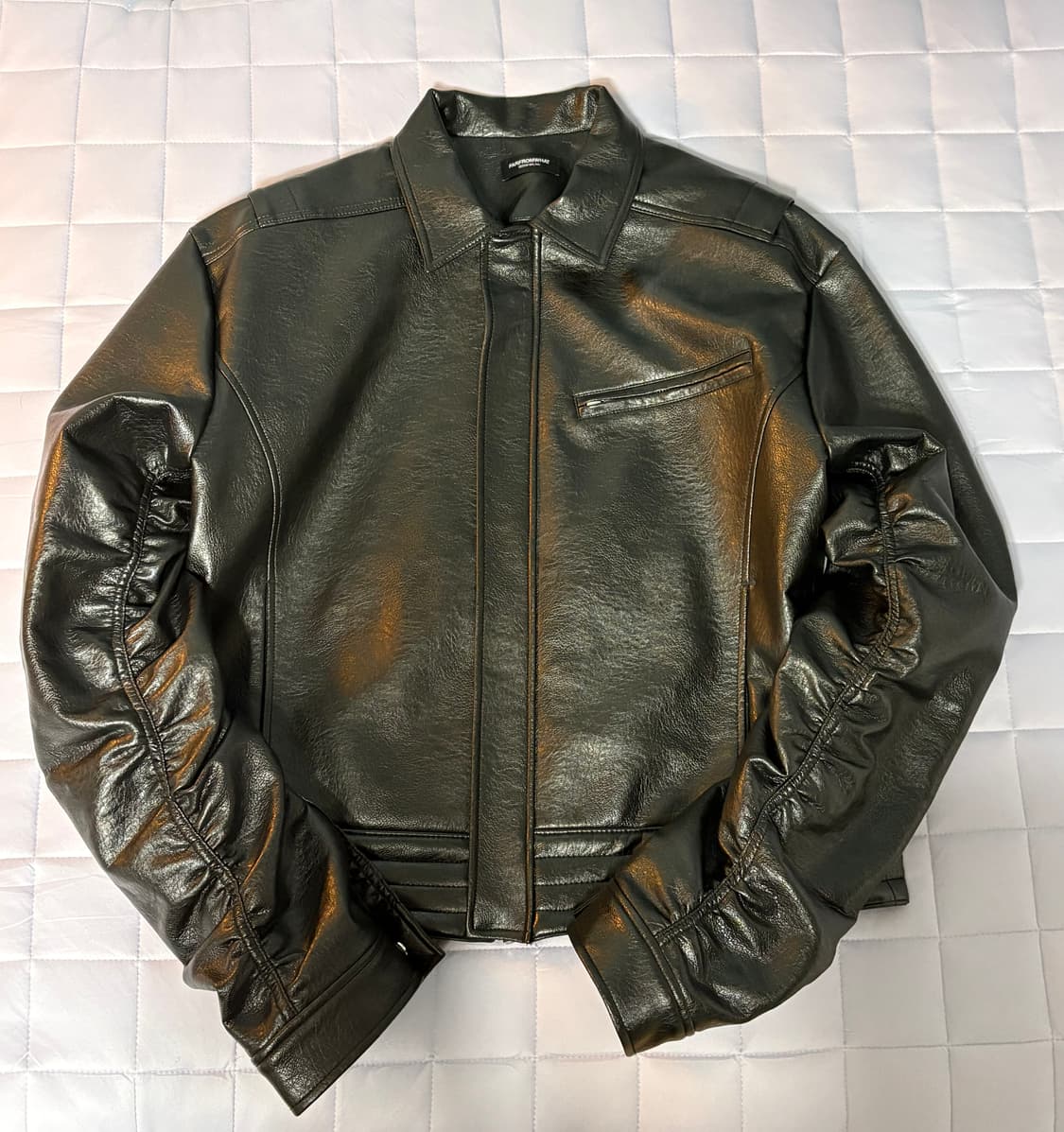 파프롬왓 퍼커링 레더 자켓 2사이즈 상품이미지2