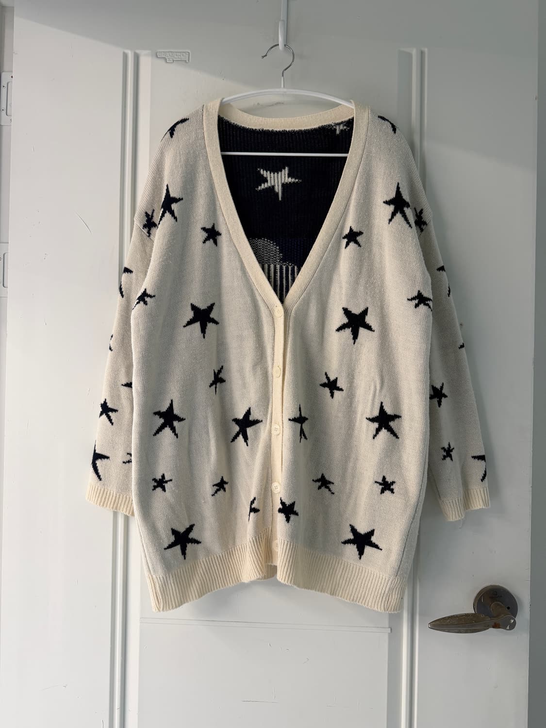 일본빈티지 별 니트 롱가디건 상품이미지6