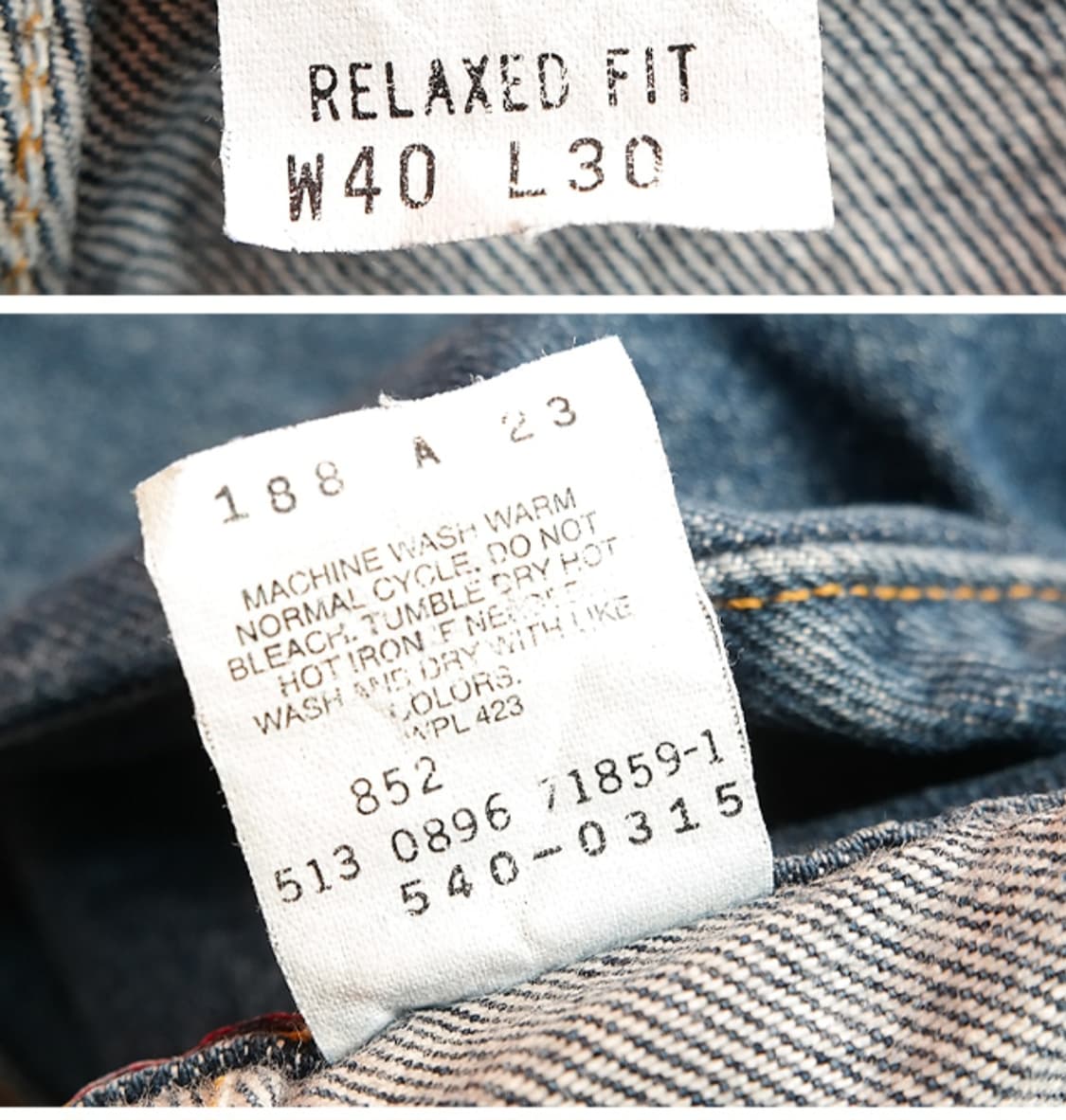 90s 미국산 리바이스 540 오랜지텝 빈티지 40 상품이미지9