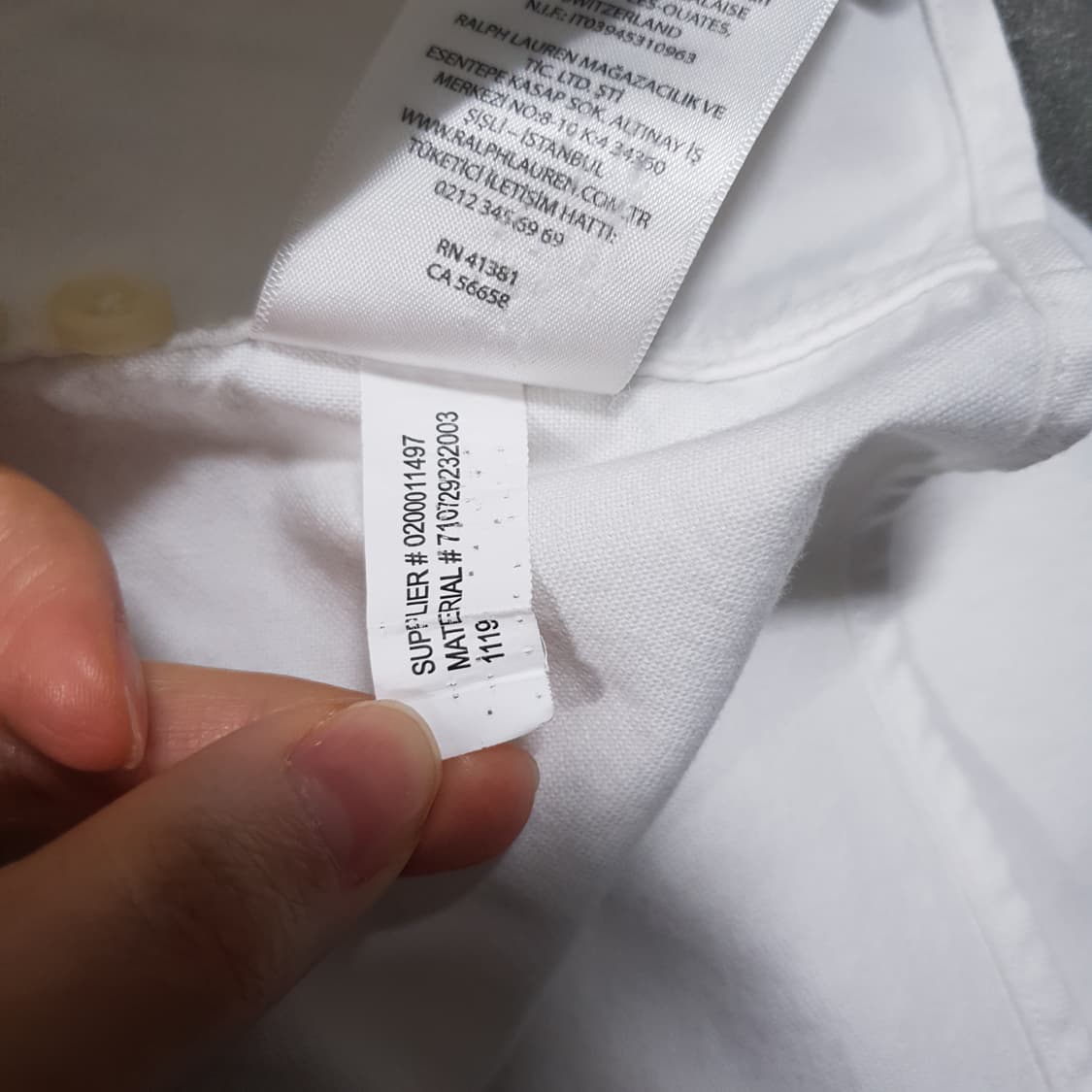실측 XL) 폴로 랄프로렌 신형 포니 옥스포드 화이트 셔츠 남방 클래식핏 상품이미지7