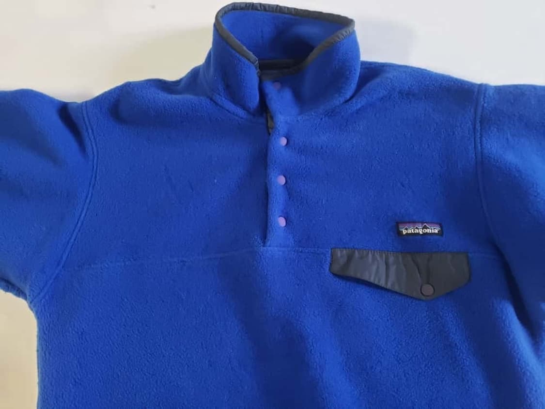 90s 파타고니아 신칠라 스냅-T 블루/그레이 멕시코 상품이미지2
