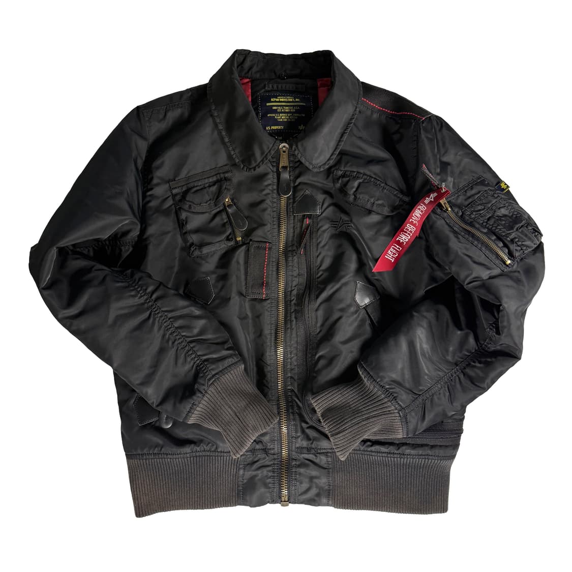 알파인더스트리 MA-1 테크 포켓 항공 점퍼 상품이미지1