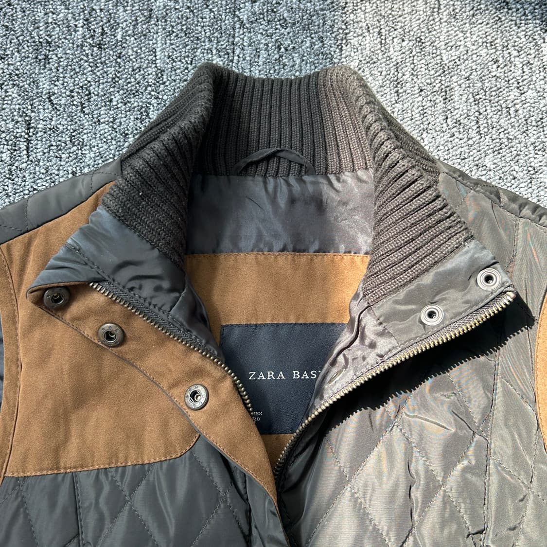 자라 베이직 퀄팅 니트 베스트 상품이미지5