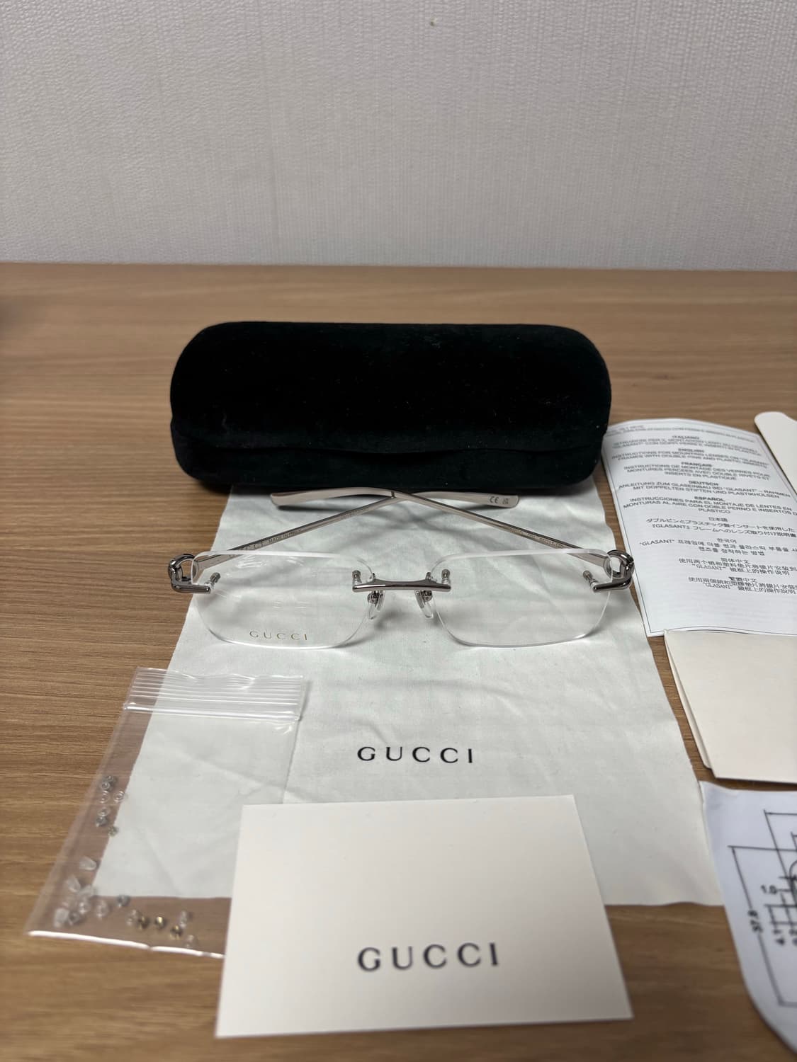 구찌 실버 무테 안경 GG1703O GUCCI 상품이미지1