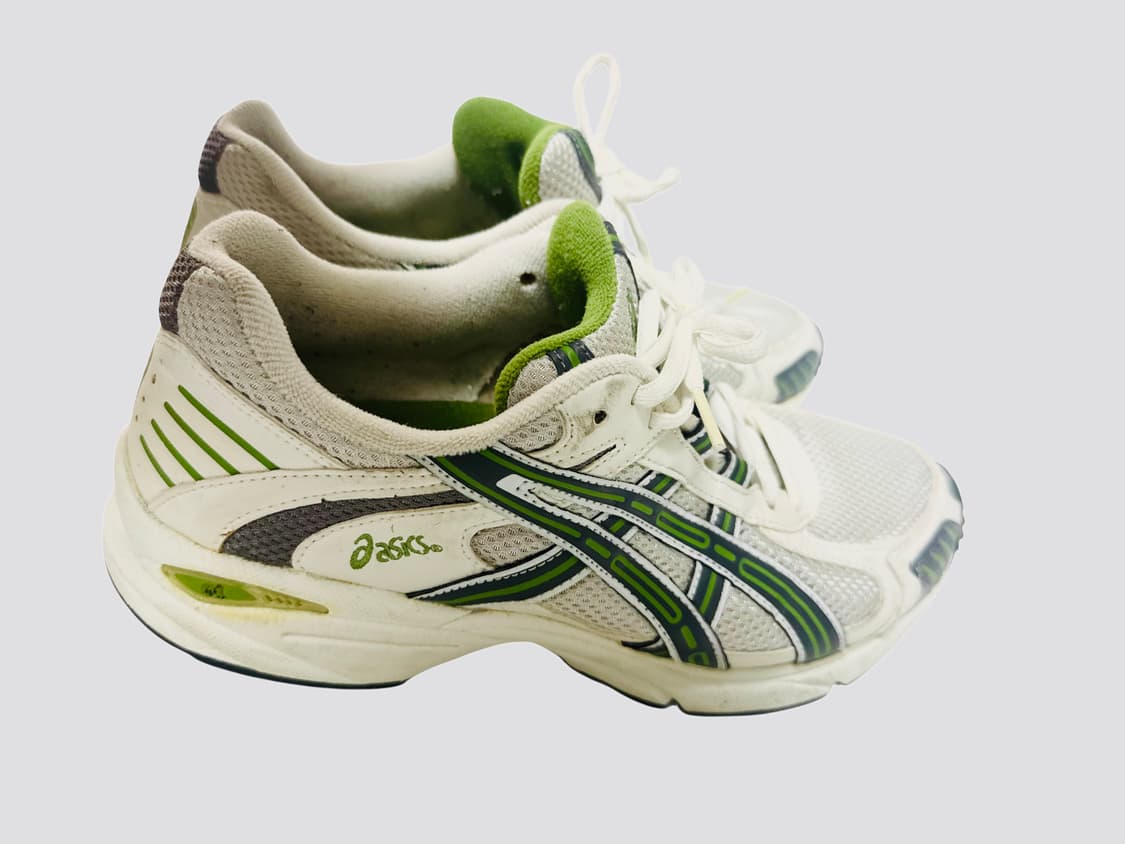  Asics White Green Sneakers 255 상품이미지1
