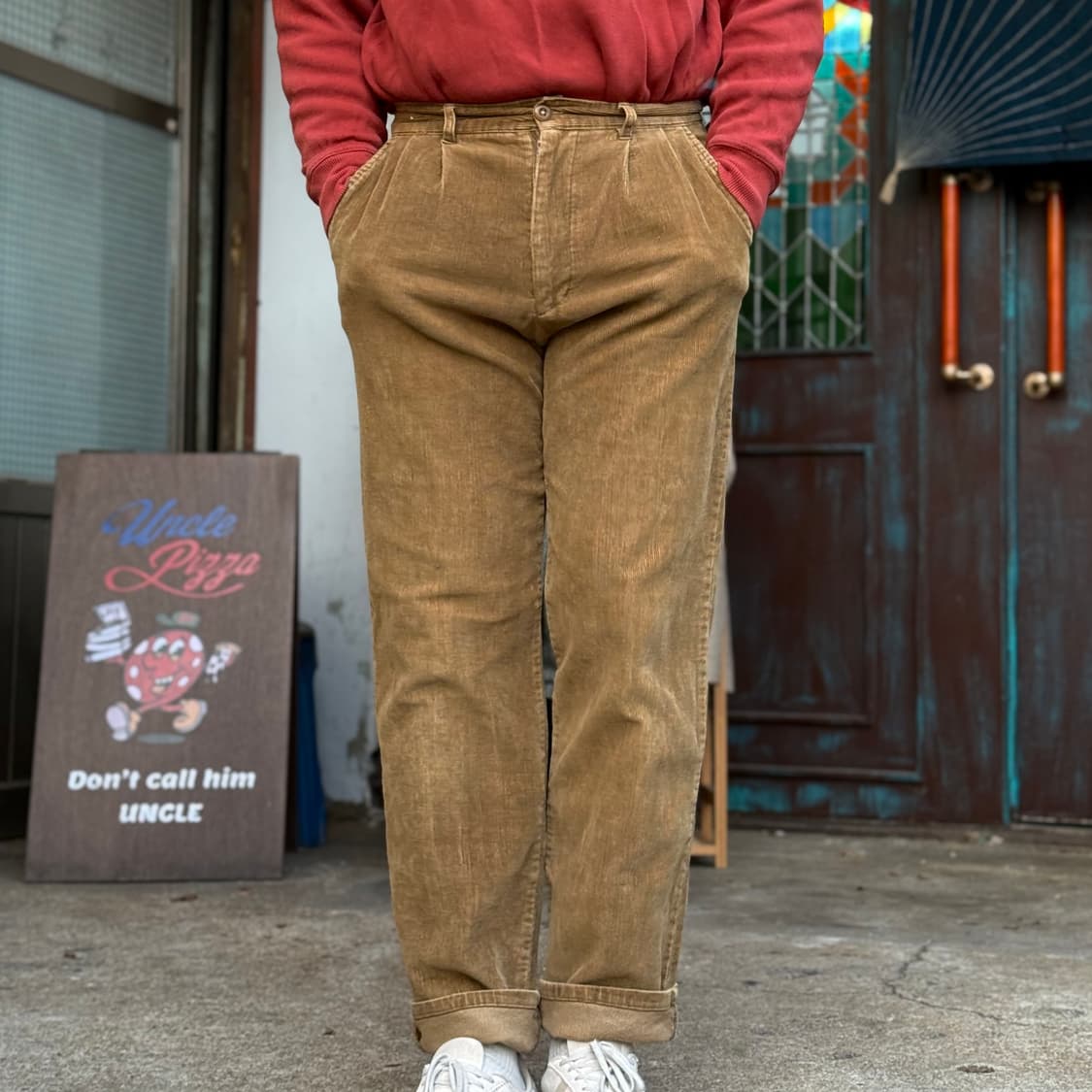 Ajman 투턱 코듀로이 팬츠 32 상품이미지7