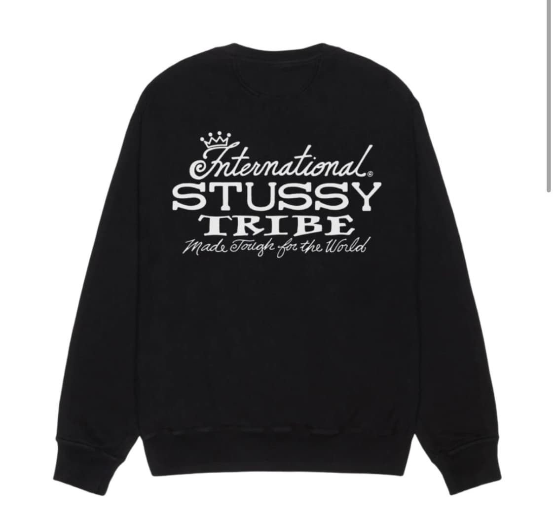 새상품) 스투시 이스트 피그먼트 다이드 크루 블랙 XXL 상품이미지1