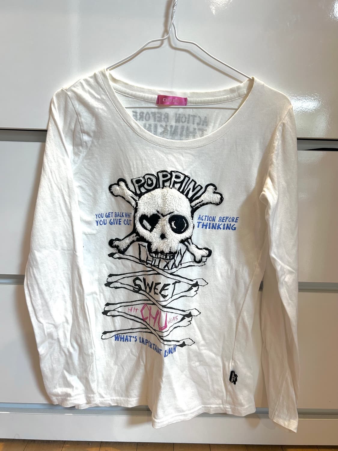 펑크 스컬 해골 롱슬리브 상품이미지1