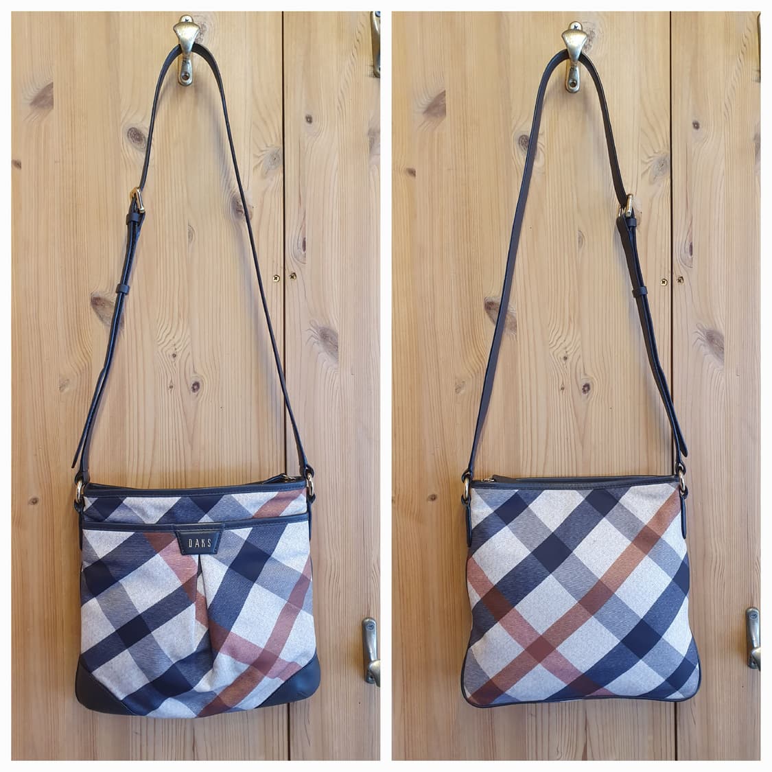 닥스 체크 크로스백 상품이미지2