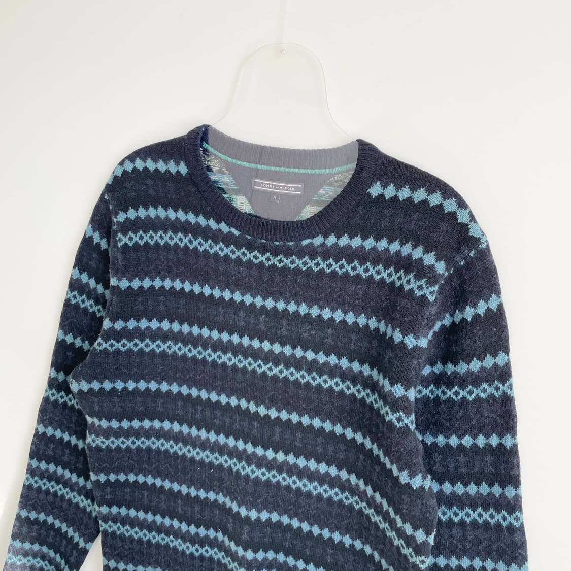 F2 타미힐피거 패턴 니트 스웨터 M사이즈 상품이미지2