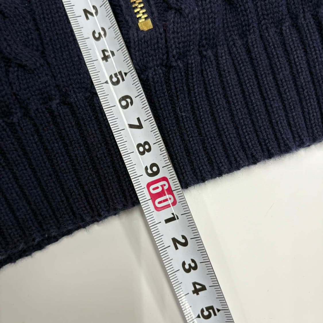 폴로 랄프로렌 RL 시그니처 케이블 니트 집업(L) 상품이미지6