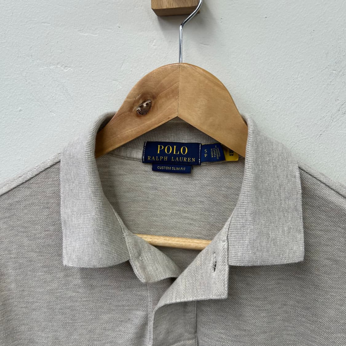 16660 - 폴로 랄프로렌 오트밀 반팔 카라티 상품이미지3