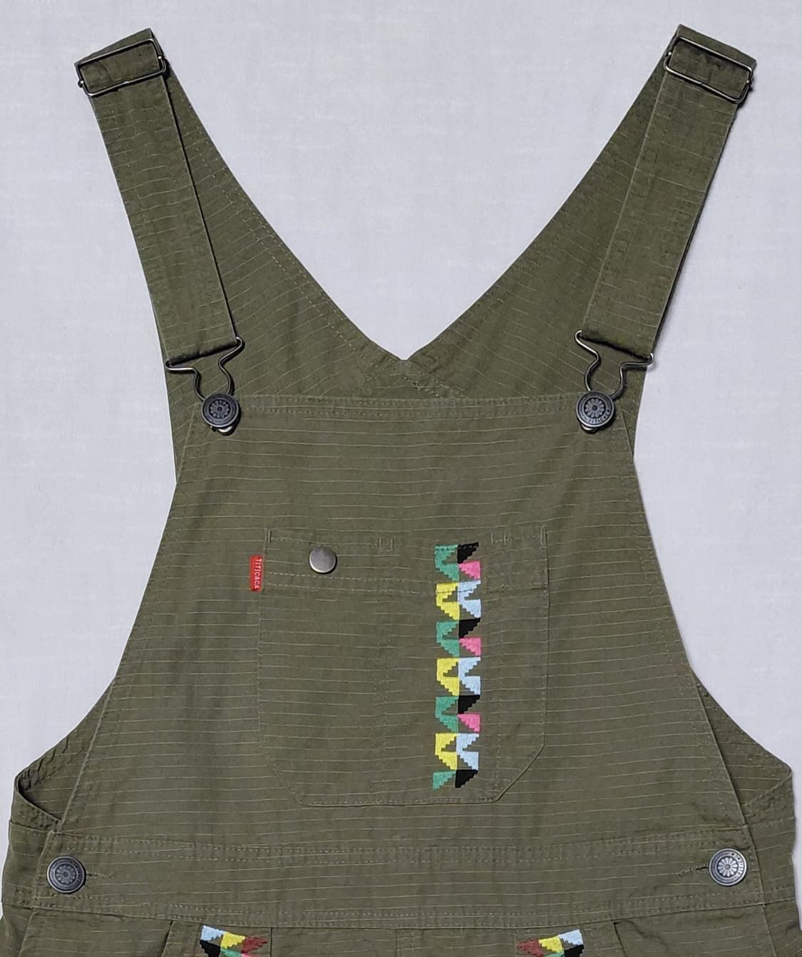 [FREE] TITICACA 에스닉 자수 립스탑 오버롤 원피스 상품이미지3