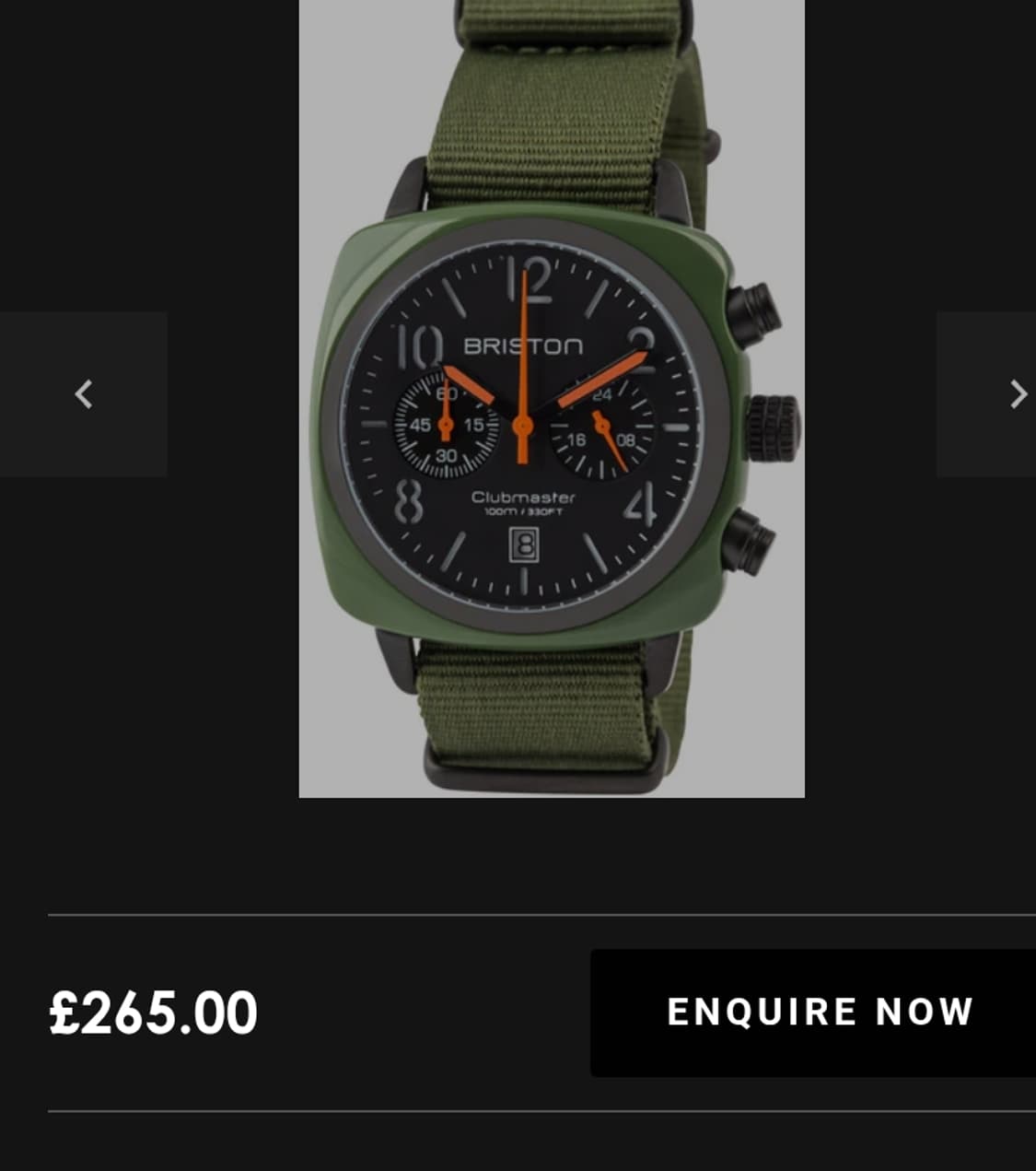 # 브리스톤 클럽마스터 임영웅 크로노 밀리터리  나토밴드 시계 급처 상품이미지8