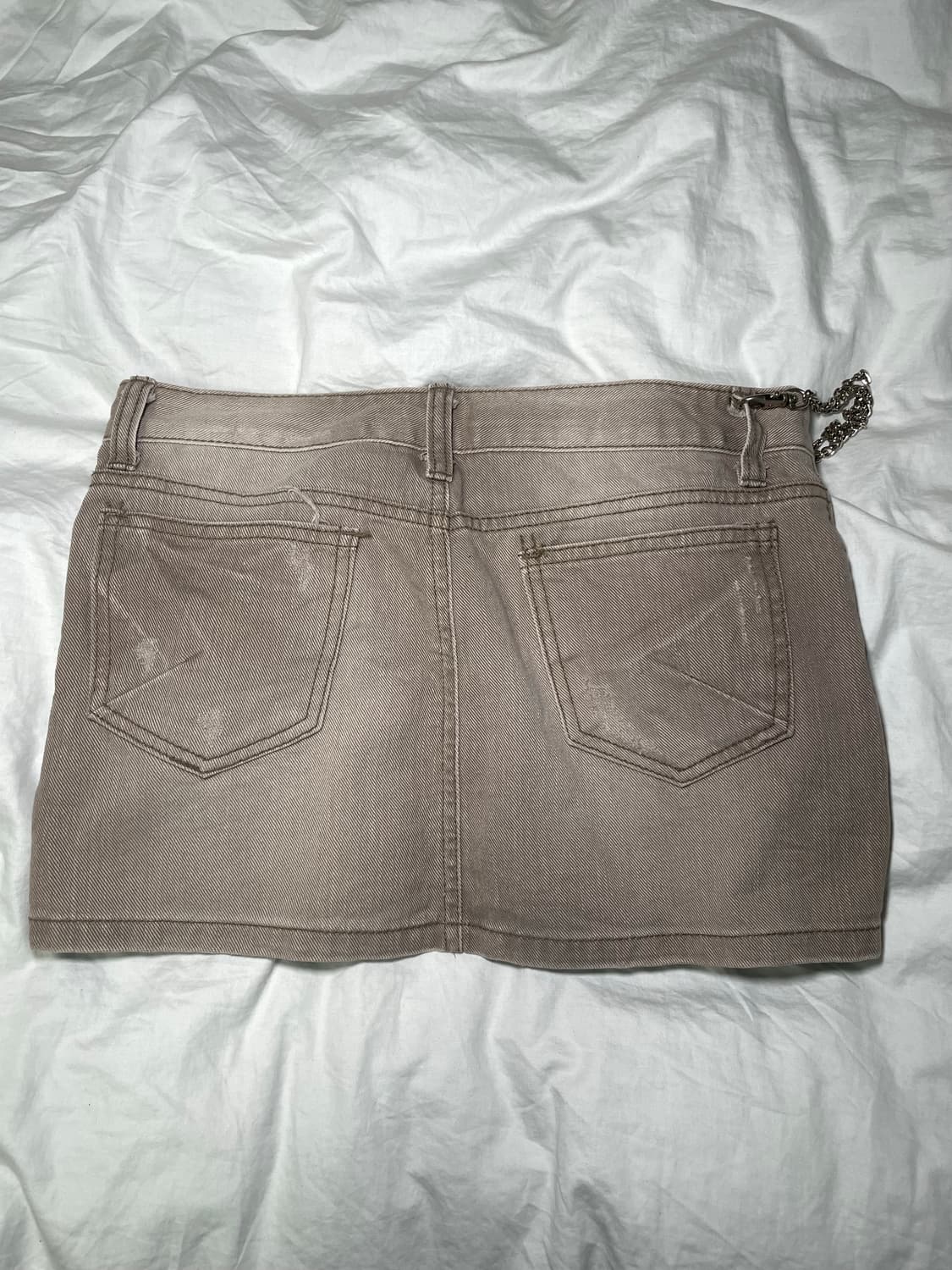 y2k low waist miniskirt 워싱 그레이브라운 미니스커트 상품이미지3