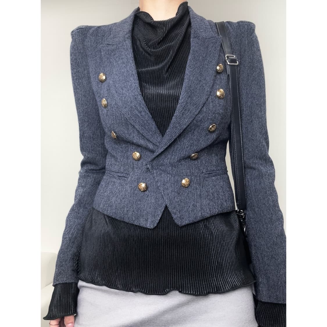 빈티지 네이비 블레이저 울 자켓 상품이미지1