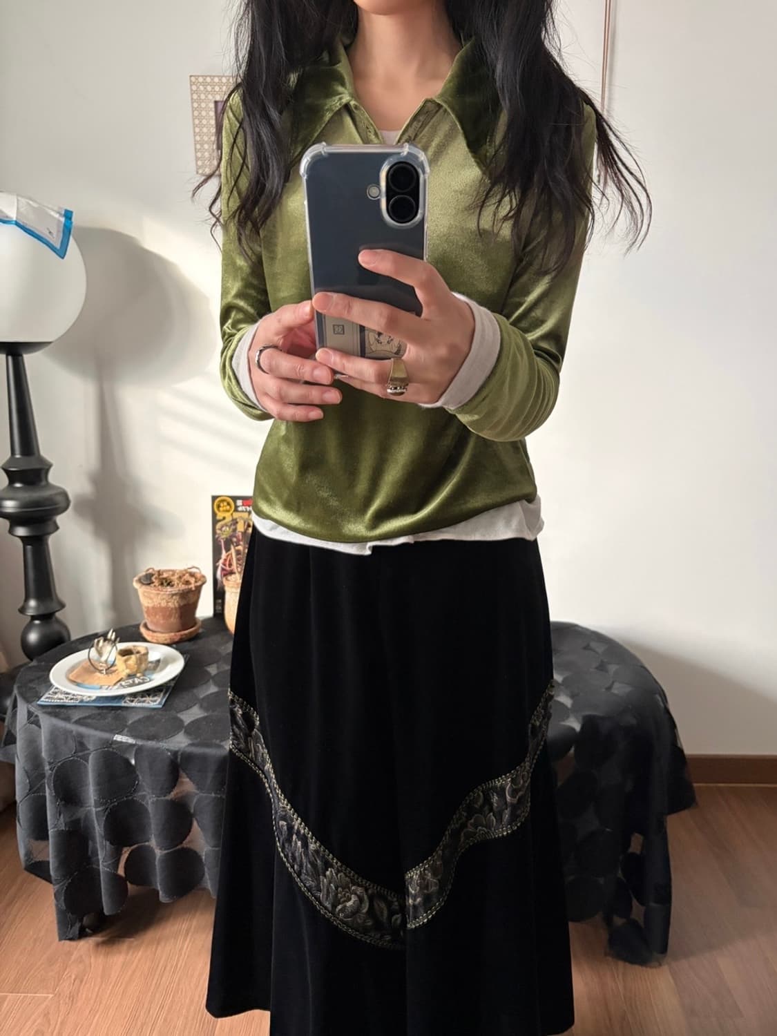 velour pullover blouse 상품이미지4