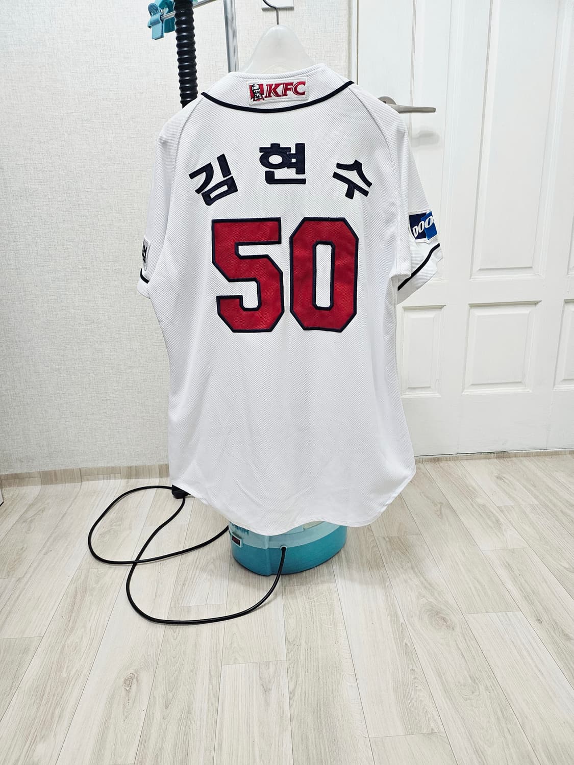 (100)L ☆초대장급☆ 위팬 두산베어스 [김현수] 화이트 풀마킹유니폼 상품이미지6