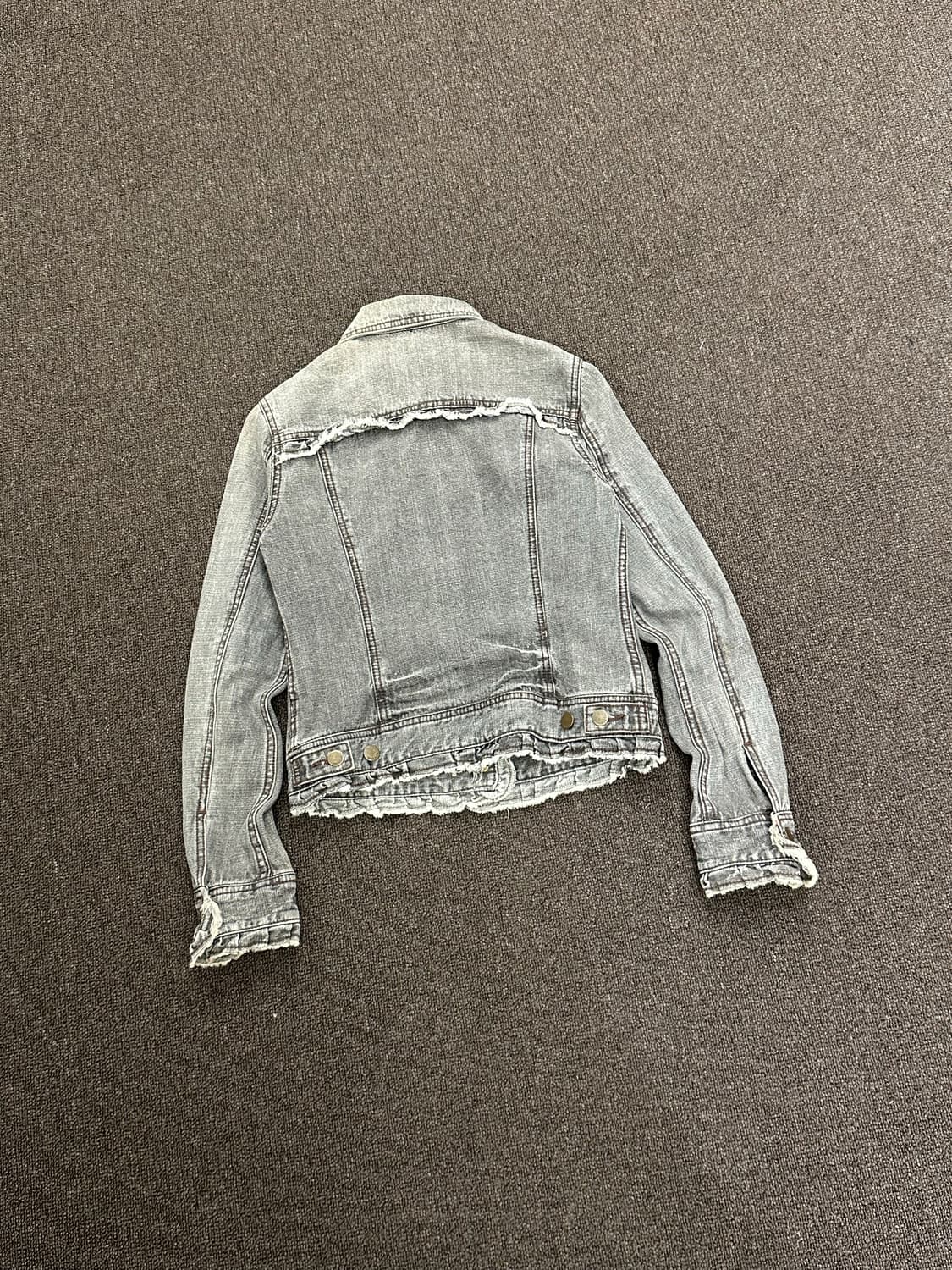 OS)Comme Ca Ism vintage 여성 그레이 워싱 데님 자켓 상품이미지6