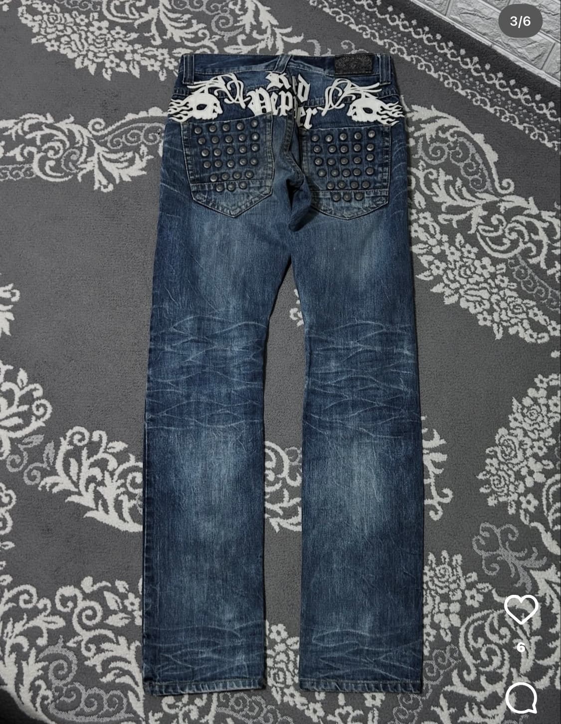 00's Red Pepper Studded Spell-put denim 상품이미지1