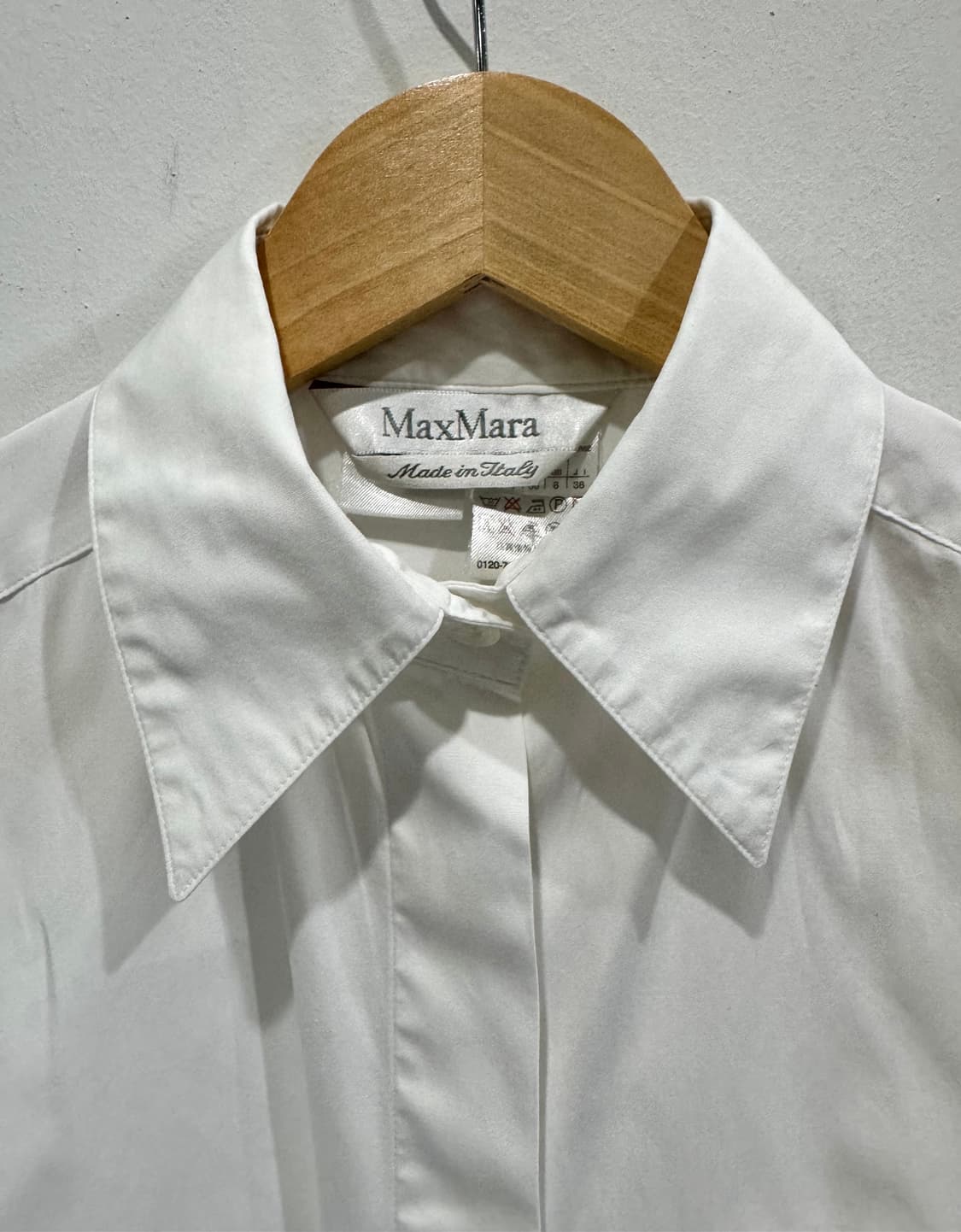 막스마라 화이트 셔츠 Made in Italy 38 정품 상품이미지2