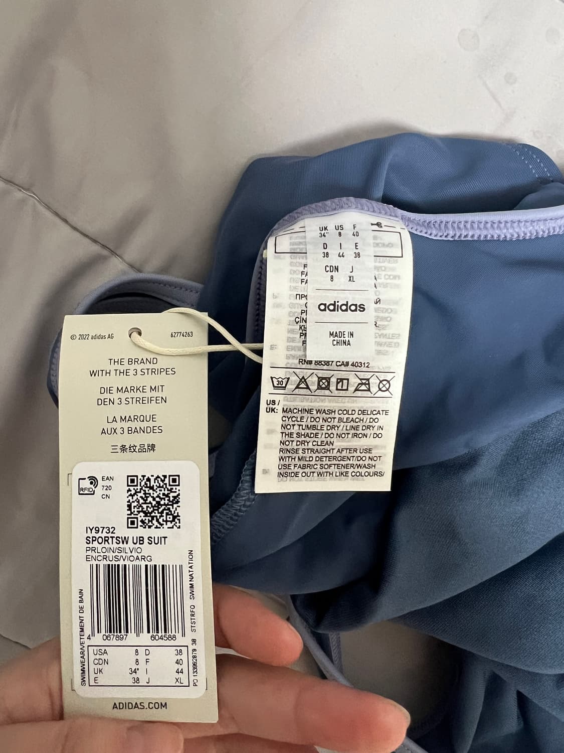 [미착용] 아디다스 실내 수영복 34 상품이미지3