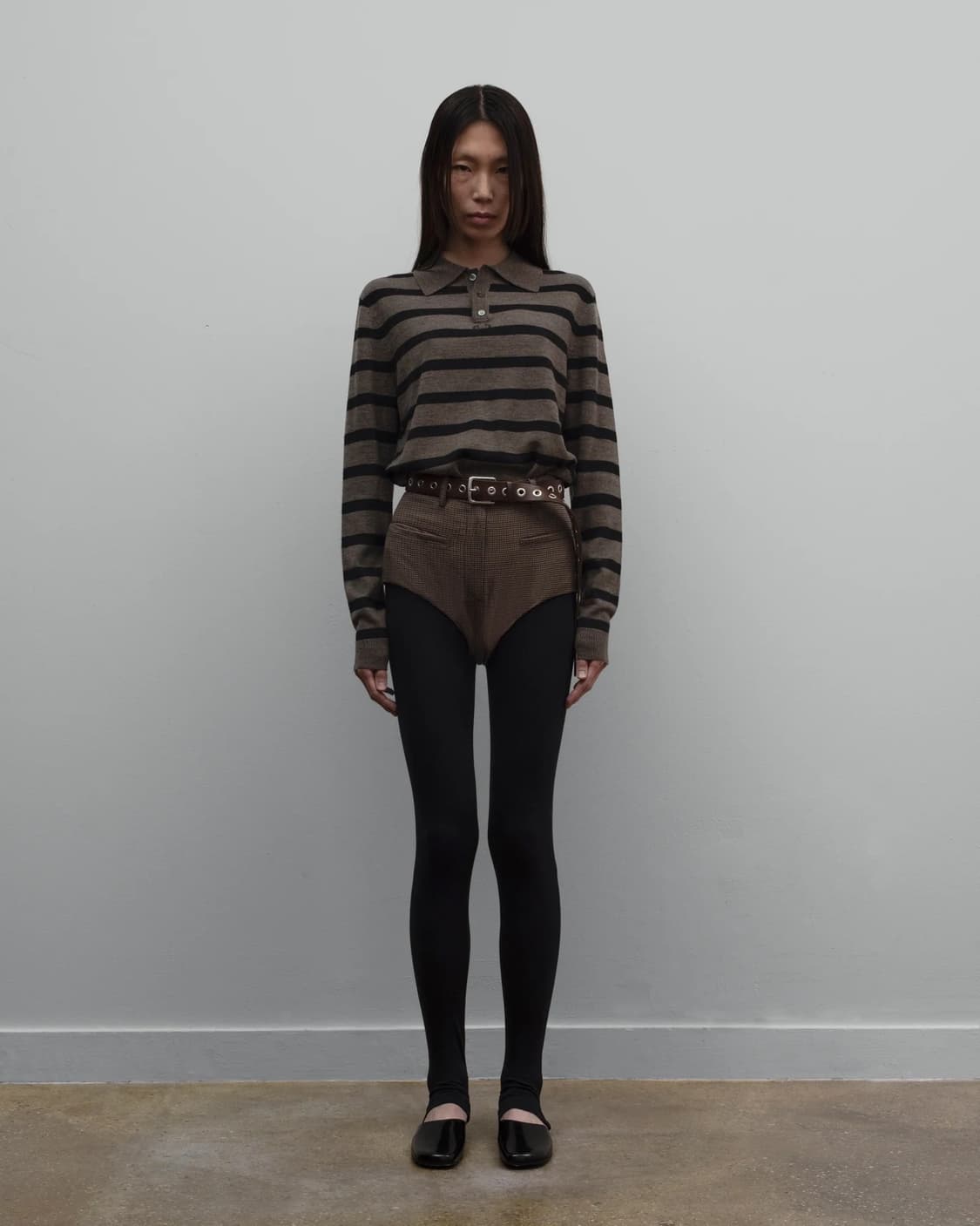 [S,M,L]커미션 25fw Dad 스트라이프 폴로 니트 상품이미지7