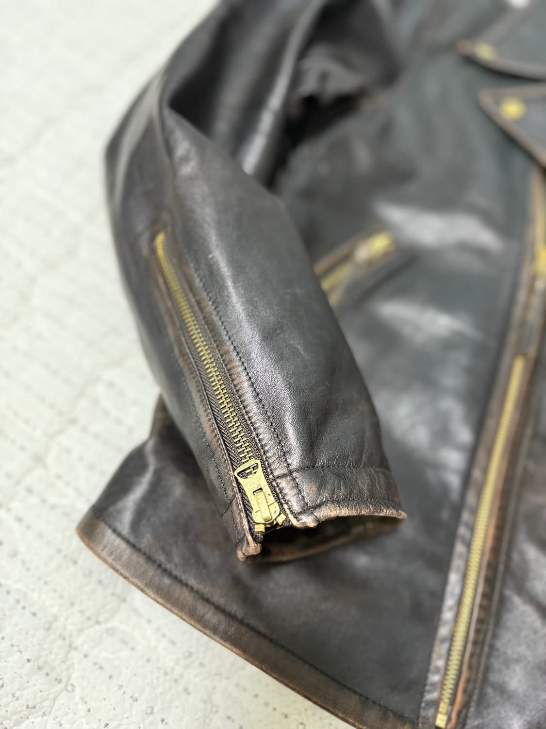 rrl 더블알엘 레더모토자켓 s 상품이미지8